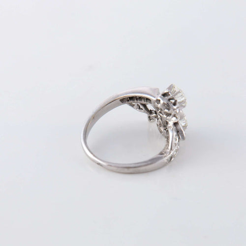 Bague Bague Toi & Moi florale Diamants 58 Facettes 1