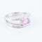 Bague 56.5 Bague double corps Saphir rose 58 Facettes HS2436