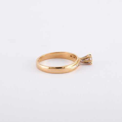 Bague 52 Bague Solitaire diamant 0.15 carat 58 Facettes 220538R