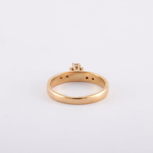 Bague 52 Bague Solitaire diamant 0.15 carat 58 Facettes 220538R