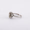 Bague 56 / Blanc/Gris / Or 750 Bague Fleur Or et diamants 58 Facettes 140278R