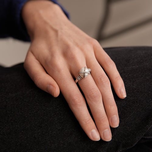 Bague 54 FRED - Bague "Baie des Anges" Perle Diamants 58 Facettes