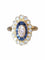 Bague style Art Deco saphirs & diamants 58 Facettes