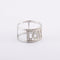 Bague 52 / Blanc/Gris / Or 750 Bague pavage Diamants 58 Facettes 210140R