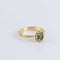 Bague Bague Marguerite Emeraude 12 Diamants 58 Facettes 1