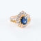 Bague Bague Flamme Saphir Diamants 58 Facettes 1