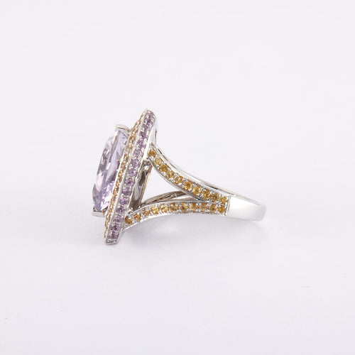 Bague 47 / Blanc/Gris / Or 750 Bague "Subtile raison" MAUBOUSSIN 58 Facettes 200019R