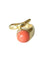 Bague Bague clou or et corail 58 Facettes