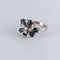 Bague 55 Bague Fleurie Diamants Saphirs 58 Facettes 1