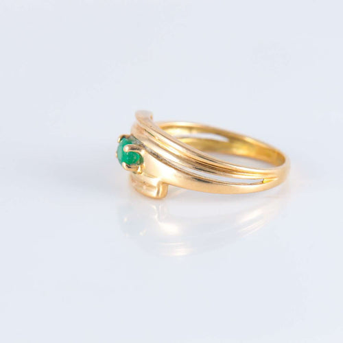 Bague 50 Bague Jonc Emeraude 58 Facettes JE243