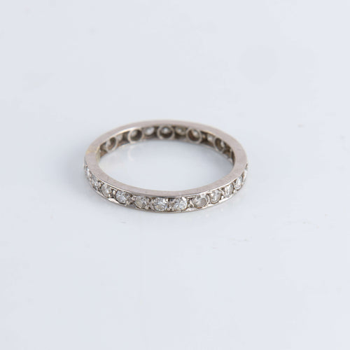 Bague 56 Alliance américaine Diamants 0.50ct 58 Facettes FM68