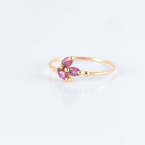 Bague 51.5 Bague Trio Rubis 58 Facettes JE227