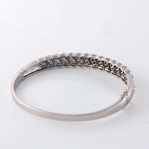 Bracelet Bracelet Jonc Diamants ronds et baguettes 58 Facettes 1