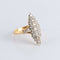 Bague 55 Bague Marquise or jaune pavage Diamants 58 Facettes FM74