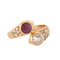 Bague 51 Bague Toi & Moi Diamant Rubis 58 Facettes