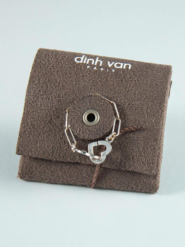 Bague 50 Bague Dinh Van Double Double Coeur or blanc 58 Facettes