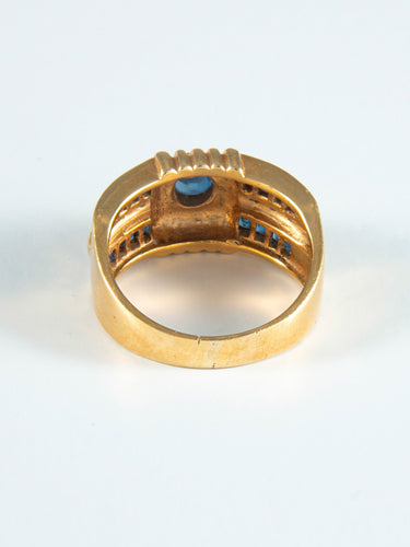 Bague 55 Bague Saphirs et Diamants 58 Facettes