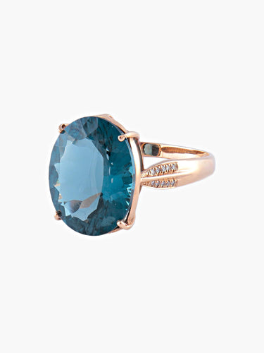 Bague 52 Bague Topaze Blue London 58 Facettes
