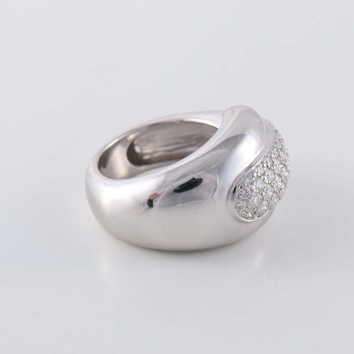 Bague 53 Chaumet bague Jonc pavage Diamants 58 Facettes 1