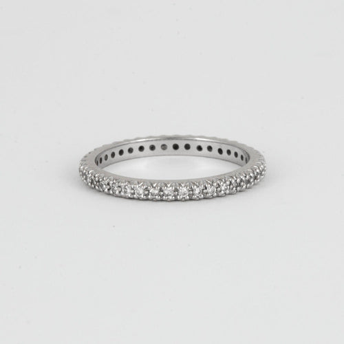 Bague 54 Alliance Américaine Diamants Or Gris 58 Facettes DV0315-8