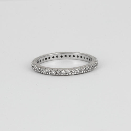 Bague 54 Alliance Américaine Diamants Or Gris 58 Facettes DV0315-8