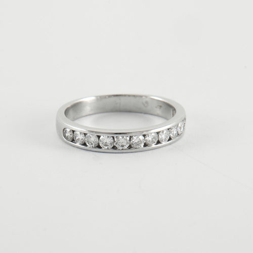 Bague 51 Alliance Or Gris Diamants 58 Facettes DV0216-1