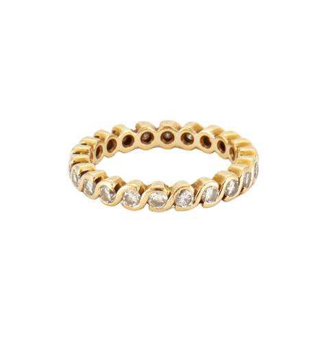 Bague 51 Alliance tressée Diamants 58 Facettes DV0102-4R