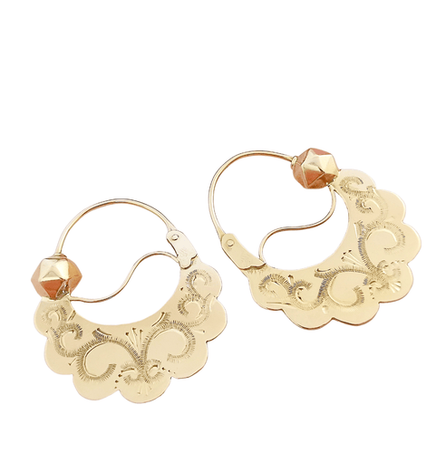 Boucles d'oreilles Boucles d'oreilles créoles Style Savoyarde 58 Facettes AA 1590