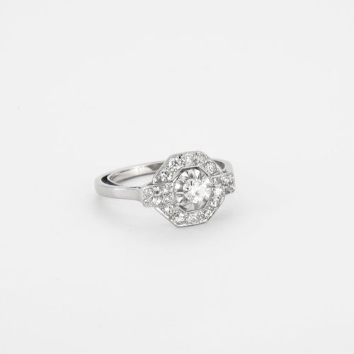 Bague 52 Bague Art Déco Diamants 58 Facettes DV0112-3
