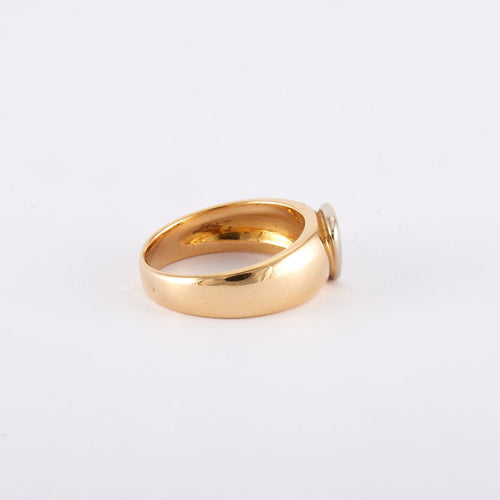 Bague 50 / Jaune / Or 750 Bague Solitaire Diamant 0.30 carat 58 Facettes 210092R