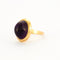 Bague 55 Bague Cabochon Améthyste Or Jaune 58 Facettes DV0451-1