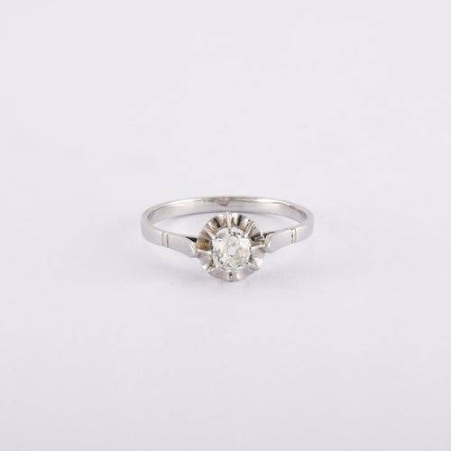 Bague 55 Bague Solitaire - Or & Diamant 0.30ct 58 Facettes 220327R