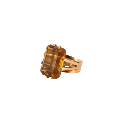 Bague 50 Bague Citrine rectangulaire 58 Facettes DV0165-1