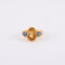 Bague 50 Bague Citrine Saphirs 58 Facettes DV0028-2