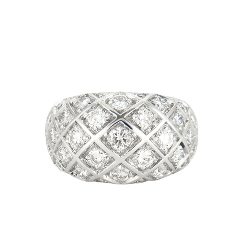 Bague 47 Bague Damier Diamants 58 Facettes DV0119-1