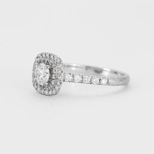 Bague 55 Bague Diamants Double Entourage 58 Facettes DV0339-1