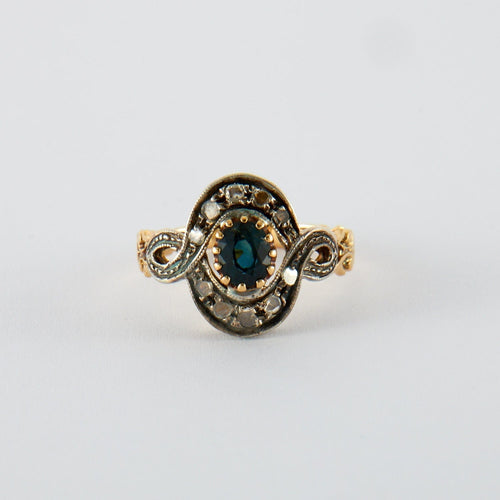 Bague 54 Bague Diamants Saphir 58 Facettes DV0225-1