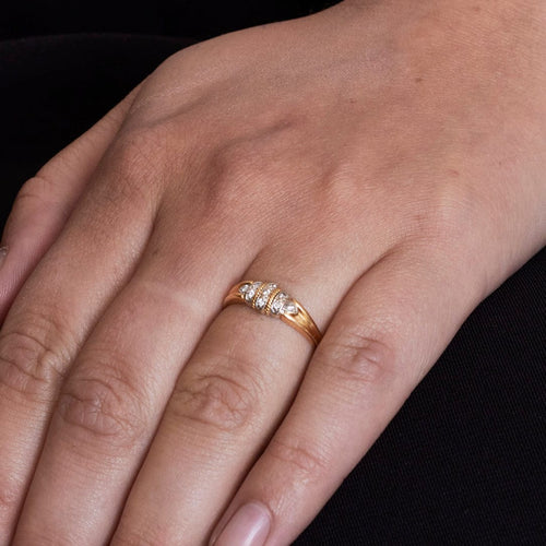 Bague 52 Bague Jonc Diamants 58 Facettes DV0318-1