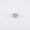 Bague 46 / Blanc/Gris / Or 750 Bague Solitaire Diamant 0.45 carat 58 Facettes 180182R