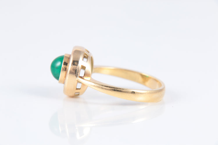 Bague 52 Bague Emeraude Cabochon 58 Facettes 1