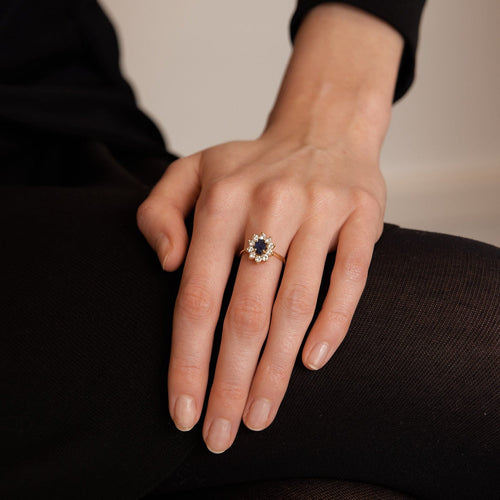 Bague 50 Bague Marguerite Saphir 58 Facettes DV0065-1