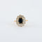 Bague 53 Bague Marguerite Saphir et Diamants 58 Facettes DV0212-1