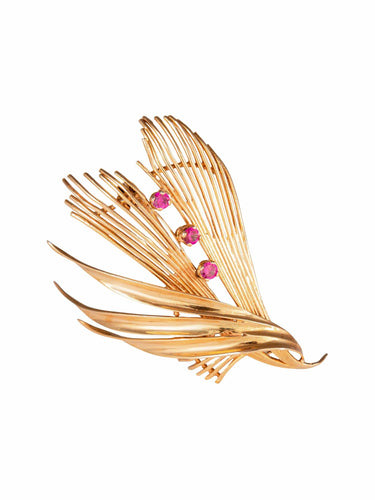 Broche Broche Rubis synthétiques 58 Facettes B9989