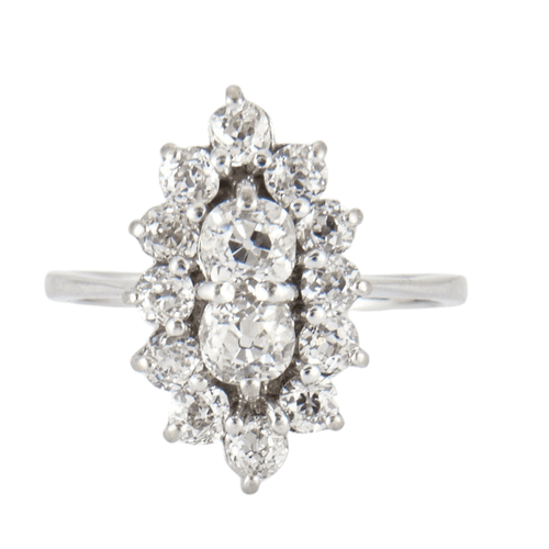 Bague 54 Bague Marquise Diamants 58 Facettes DV0081-1