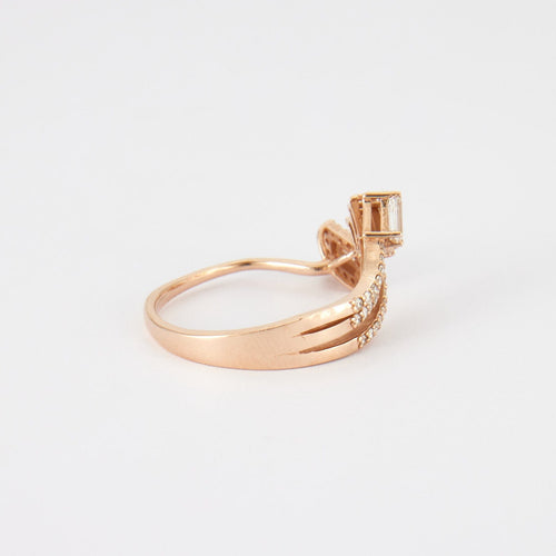 Bague 58 Bague Motifs croisés Diamants 58 Facettes DV0080-1