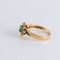 Bague 55 Bague Marguerite Emeraudes Diamants 58 Facettes FM53