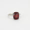 Bague 49 Bague Platine Grenat Diamants 58 Facettes DV0125-1