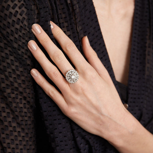 Bague 53 Bague Rosace Diamants 58 Facettes DV0115-1