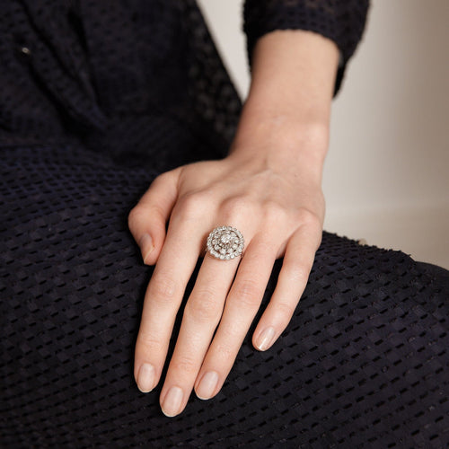 Bague 53 Bague Rosace Diamants 58 Facettes DV0115-1