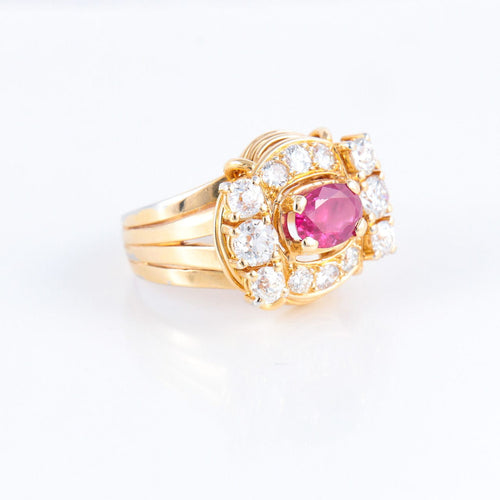Bague 60 Bague Rubis & Diamants 58 Facettes DV0032-5